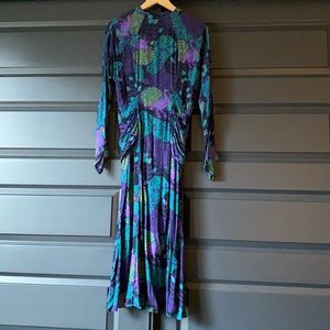 Gorgeous vintage peacock dress. Vintage size 8.